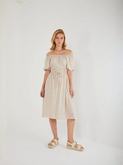MixRay Vestido em creme, Vista do artigo