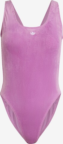 ADIDAS ORIGINALS Swimsuit 'Essentials' in Purple: front