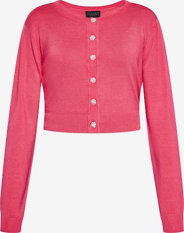 Cardigan NAEMI en rose : devant