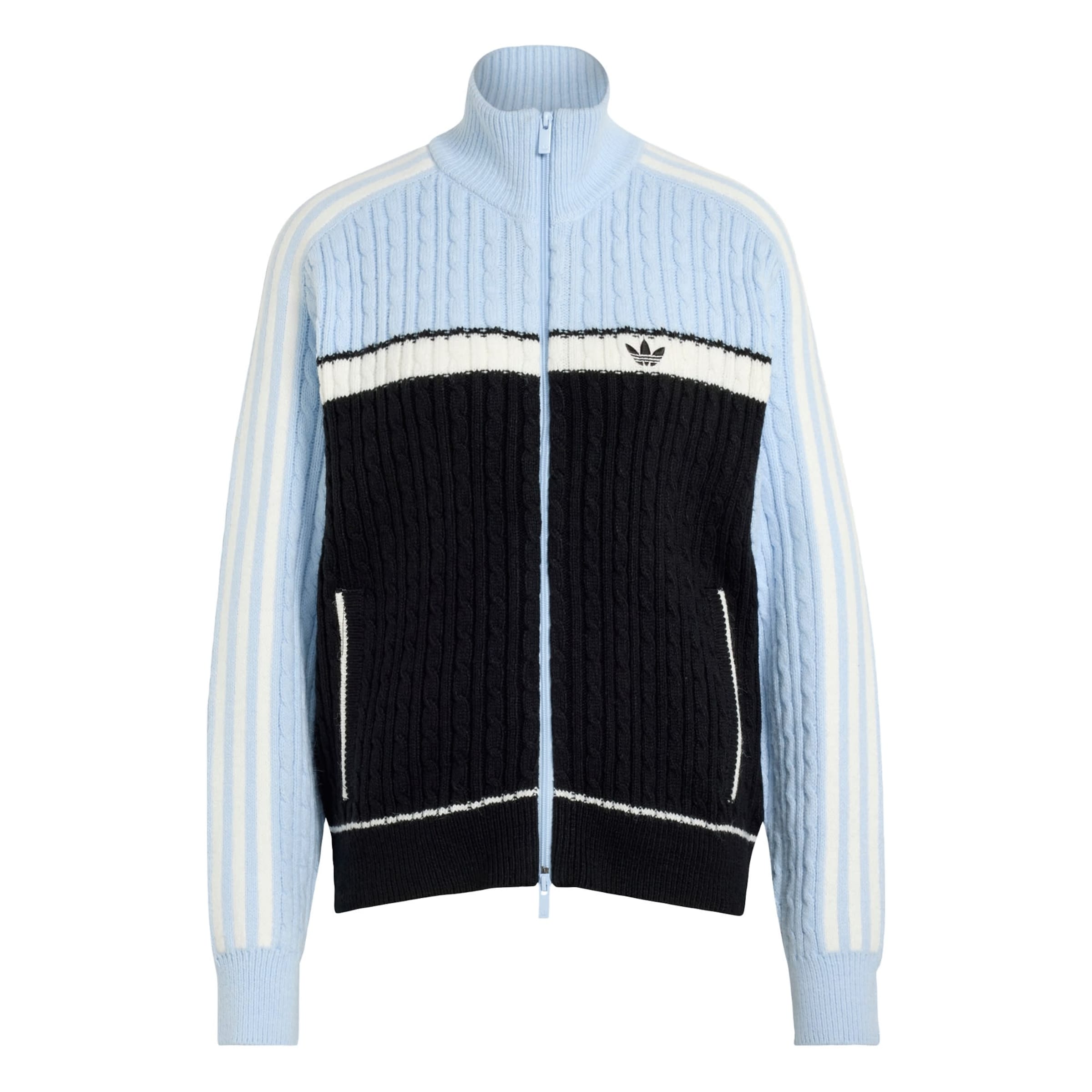ADIDAS ORIGINALS Knit Cardigan 'Archive' in Blue: front