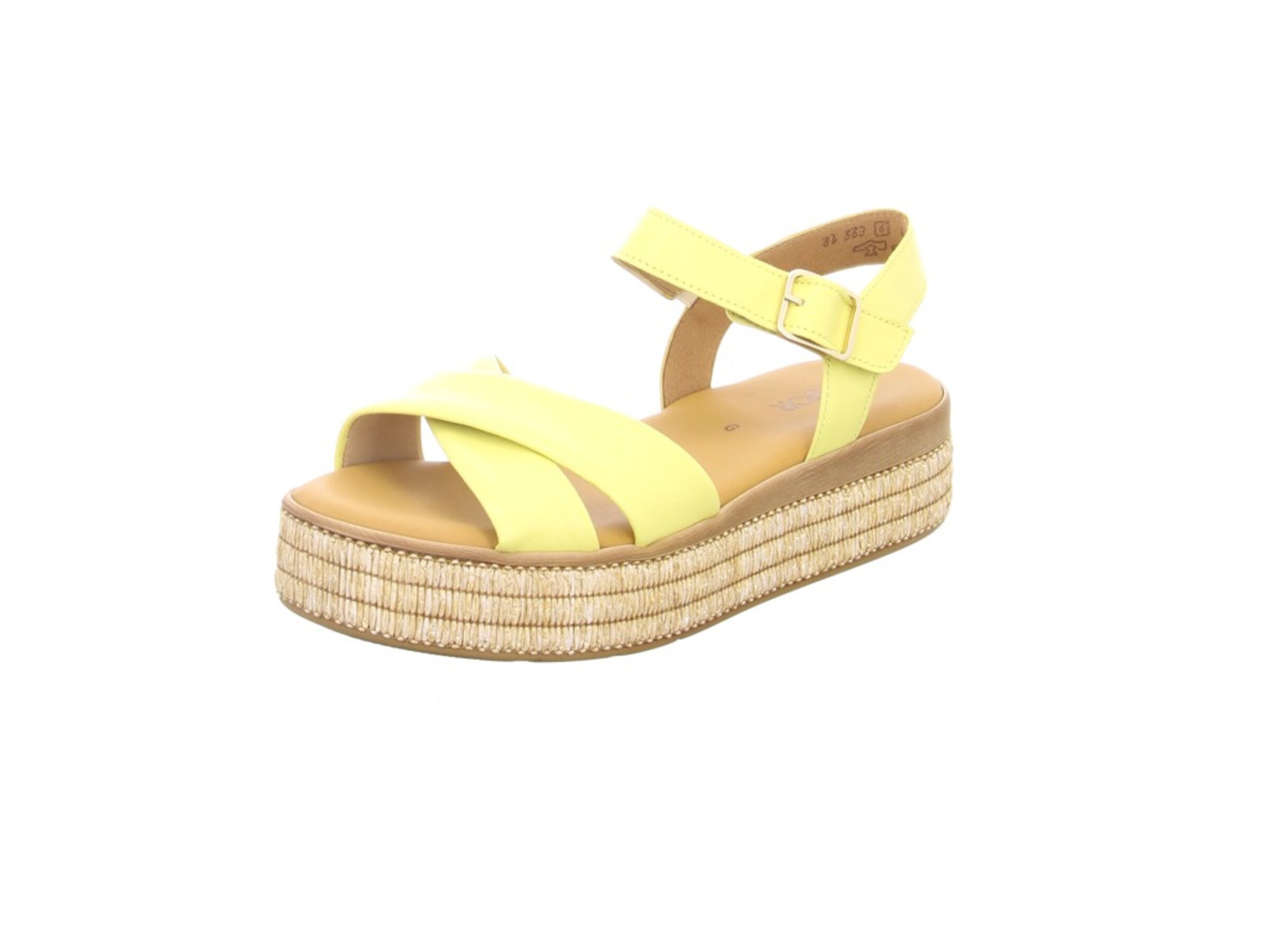 GABOR Sandals in Yellow: front