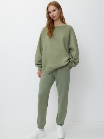 Pull&Bear Zúžený Kalhoty – zelená