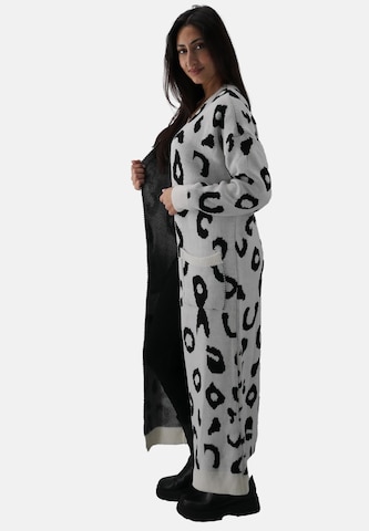 Elara Lang cardigan i grå