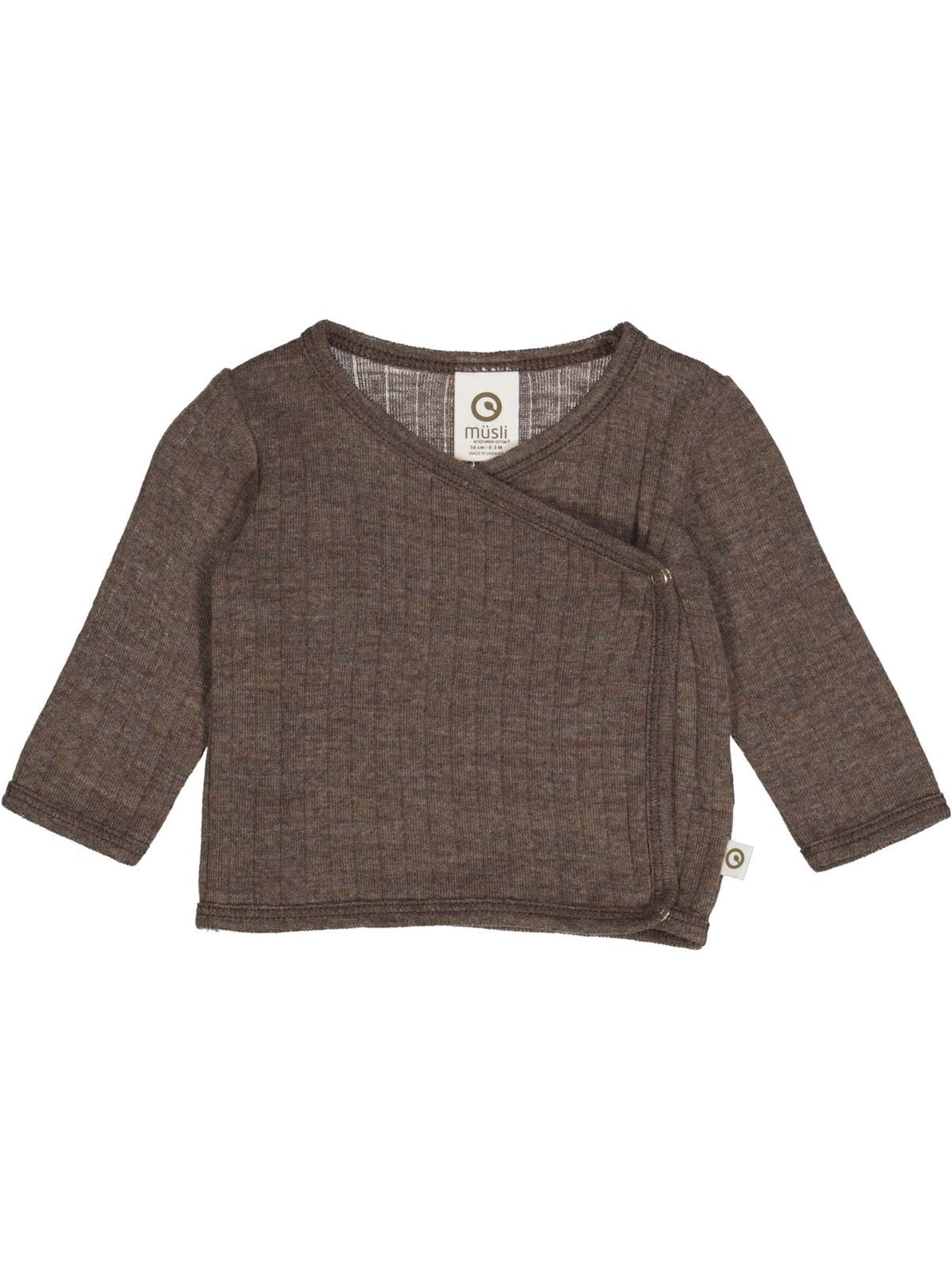 Cardigan Müsli by GREEN COTTON en marron : devant
