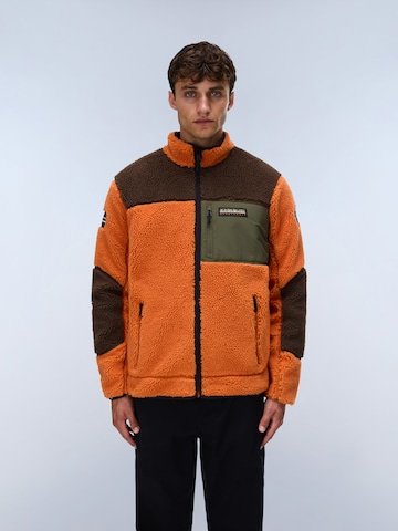NAPAPIJRI - Chaqueta polar 'Yupik 5' en naranja: frente