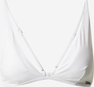 Sutien costum de baie de la Calvin Klein Swimwear pe alb: față
