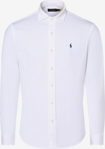 Coupe regular Chemise Polo Ralph Lauren en blanc : devant