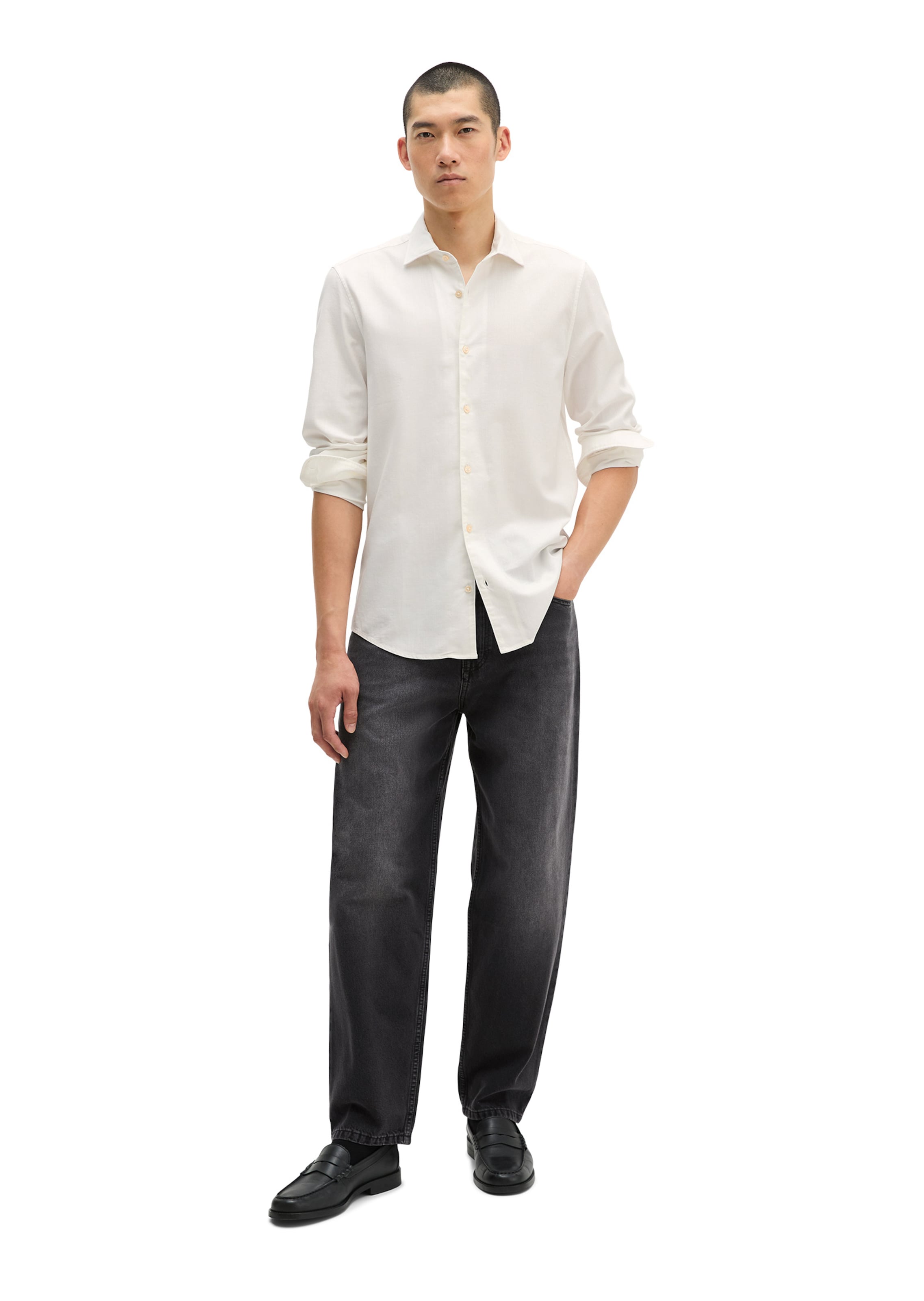 Coupe regular Chemise Marc O'Polo en blanc