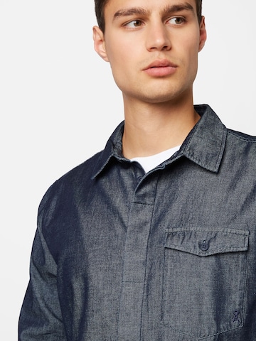 ARMEDANGELS Comfort fit Button Up Shirt 'Paauli' in Blue