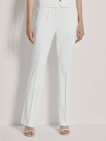 évasé Pantalon MADELEINE en blanc : devant