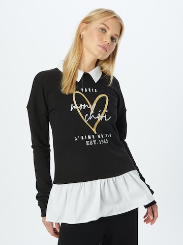 Sweat-shirt Dorothy Perkins en noir : devant