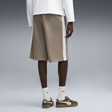 PUMA Regular Sportbroek 'T7 Relaxed' in Beige