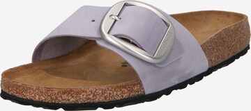 BIRKENSTOCK Mules 'Madrid Big Buckle' in Purple: front