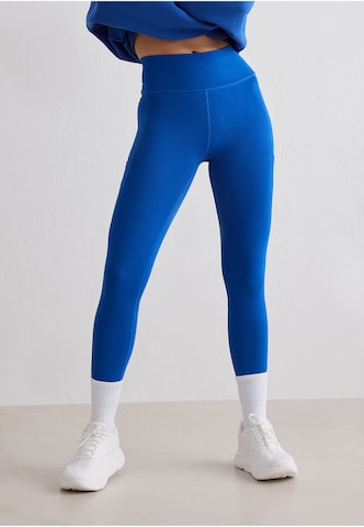 Skinny Pantalon de sport Aim'n en bleu : devant