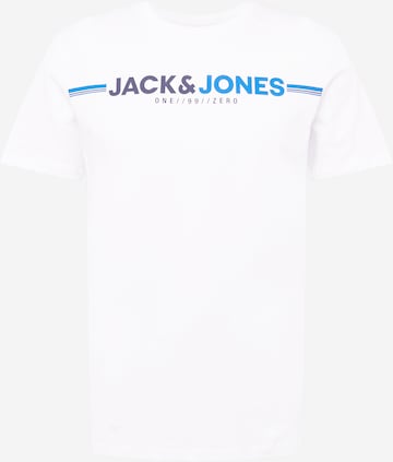 balts JACK & JONES T-Krekls 'FREDERIK': no priekšpuses