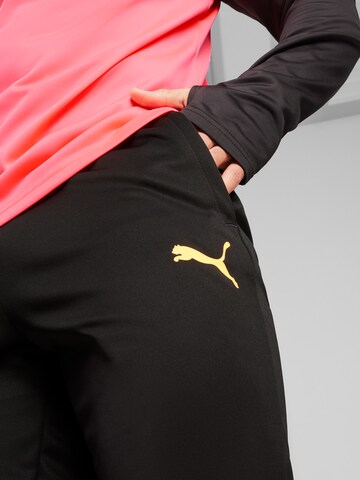 PUMA Slimfit Sporthose 'TeamLIGA' in Schwarz