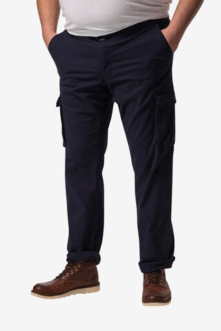 Regular Pantalon cargo Boston Park en bleu : devant