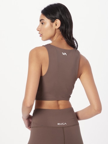 RVCA Bralette Sports Bra 'SUPERBAD' in Brown