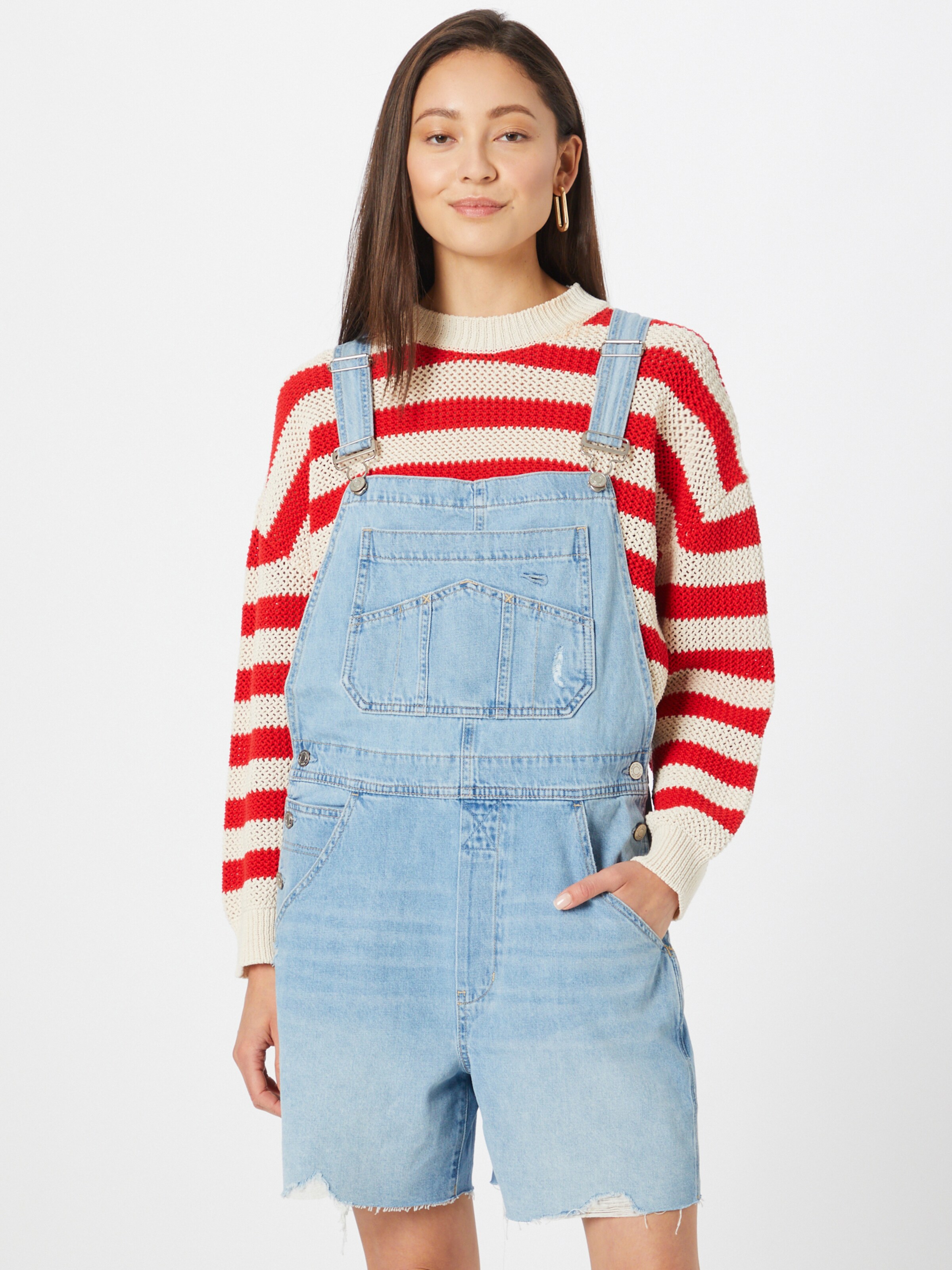 Frauen Große Größen GAP Latzjeans in Blau - JH42313 Frauen Große Größen GAP Latzjeans in Blau - JH42313