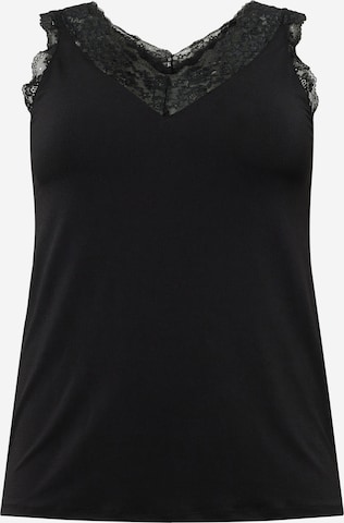 ONLY Carmakoma Top 'BENNEDIKTE' in Black: front