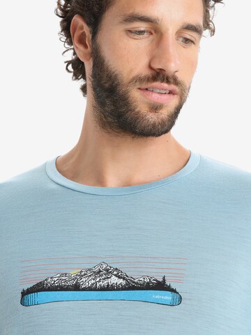 T-Shirt fonctionnel 'Tech Lite II Ski Fields' ICEBREAKER en bleu