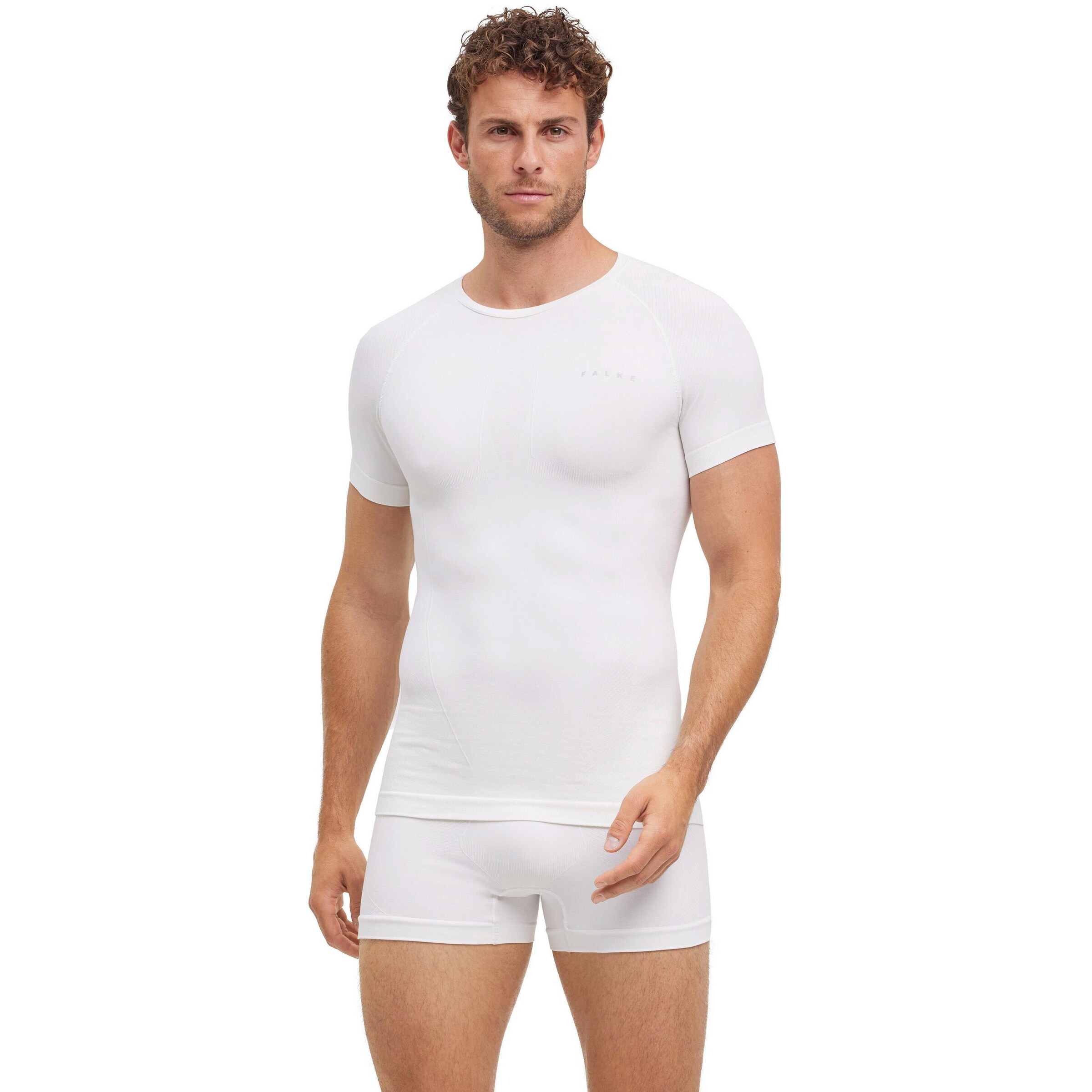FALKE Base Layer 'Warm' in White: front