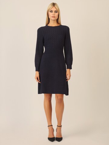 APART Knitted dress in Blue