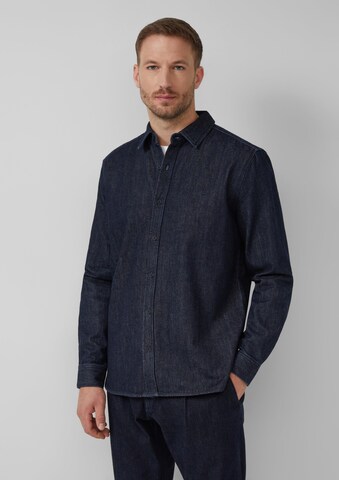 Coupe regular Chemise s.Oliver en bleu : devant