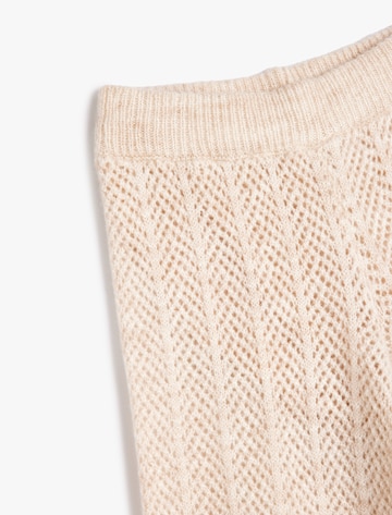 Koton Flared Broek in Beige