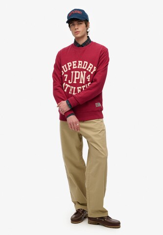Sweat-shirt Superdry en rouge