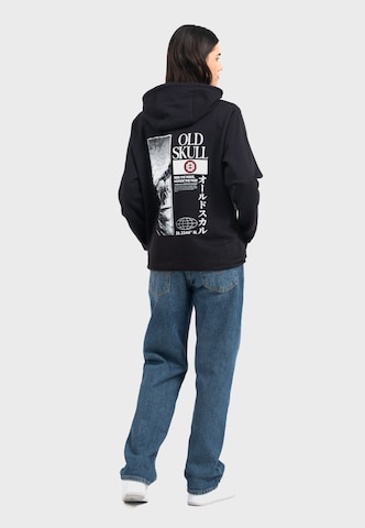 Oldskull Hoodie 'Asian Lotus Surf Logo Graphic' in Schwarz
