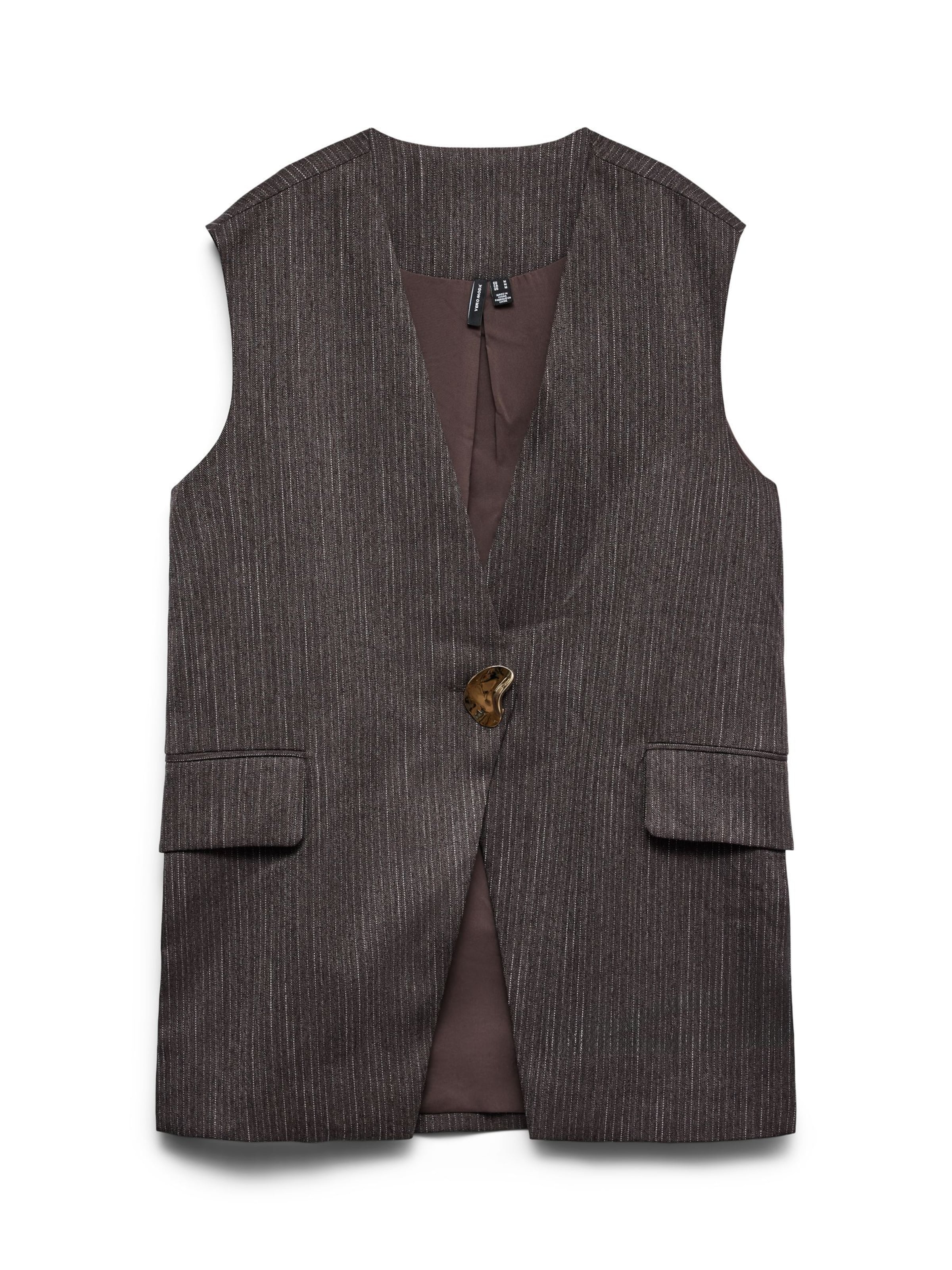 VERO MODA - Chaleco 'VMKYLAN' en marrón: frente