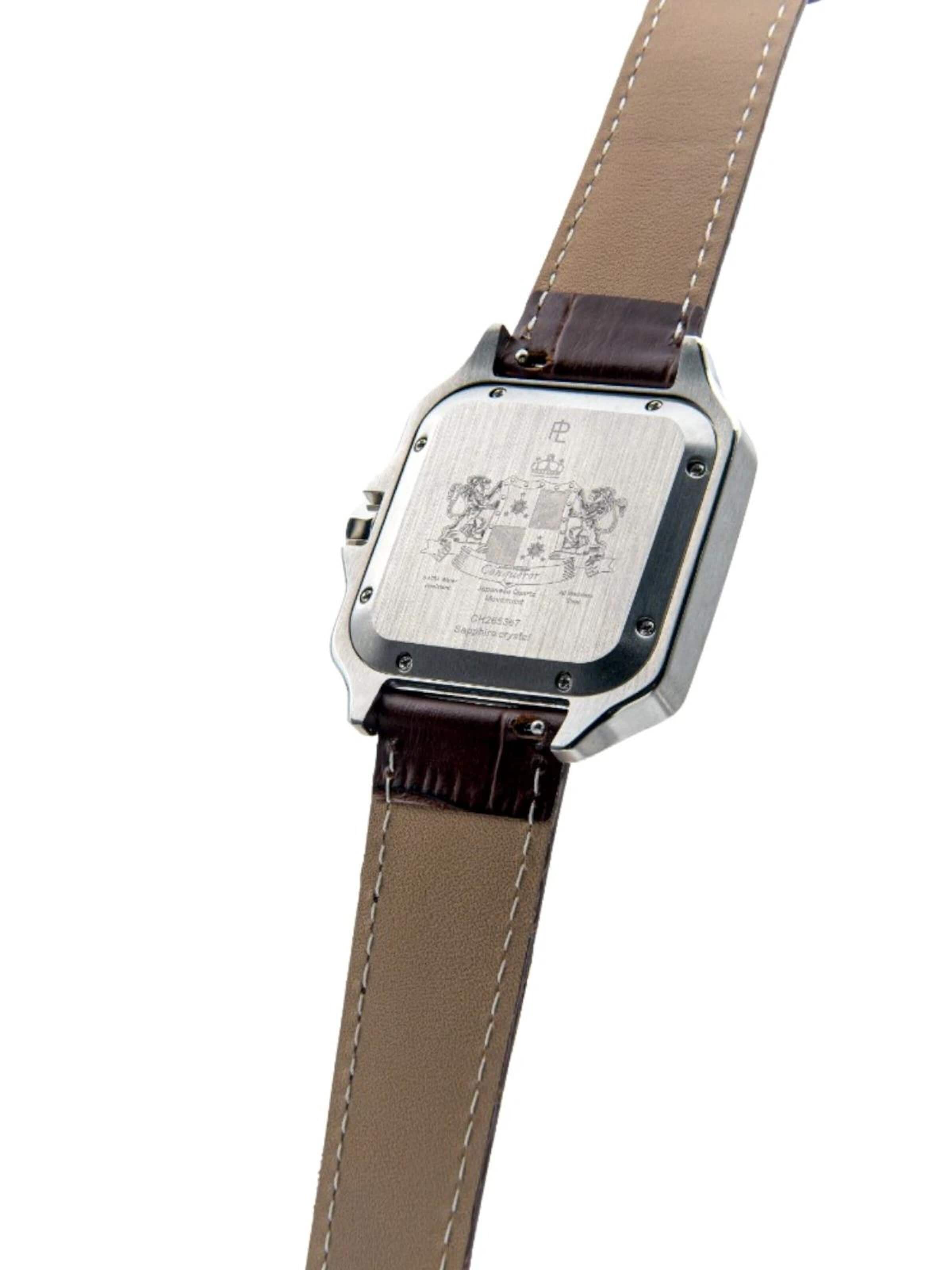 Montre à affichage analogique Laurent Philippe en argent