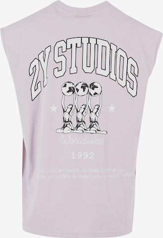 T-Shirt 'Globus' 2Y Studios en violet