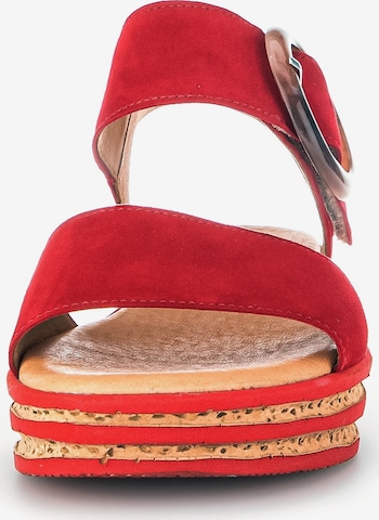 GABOR Strap Sandals in Red