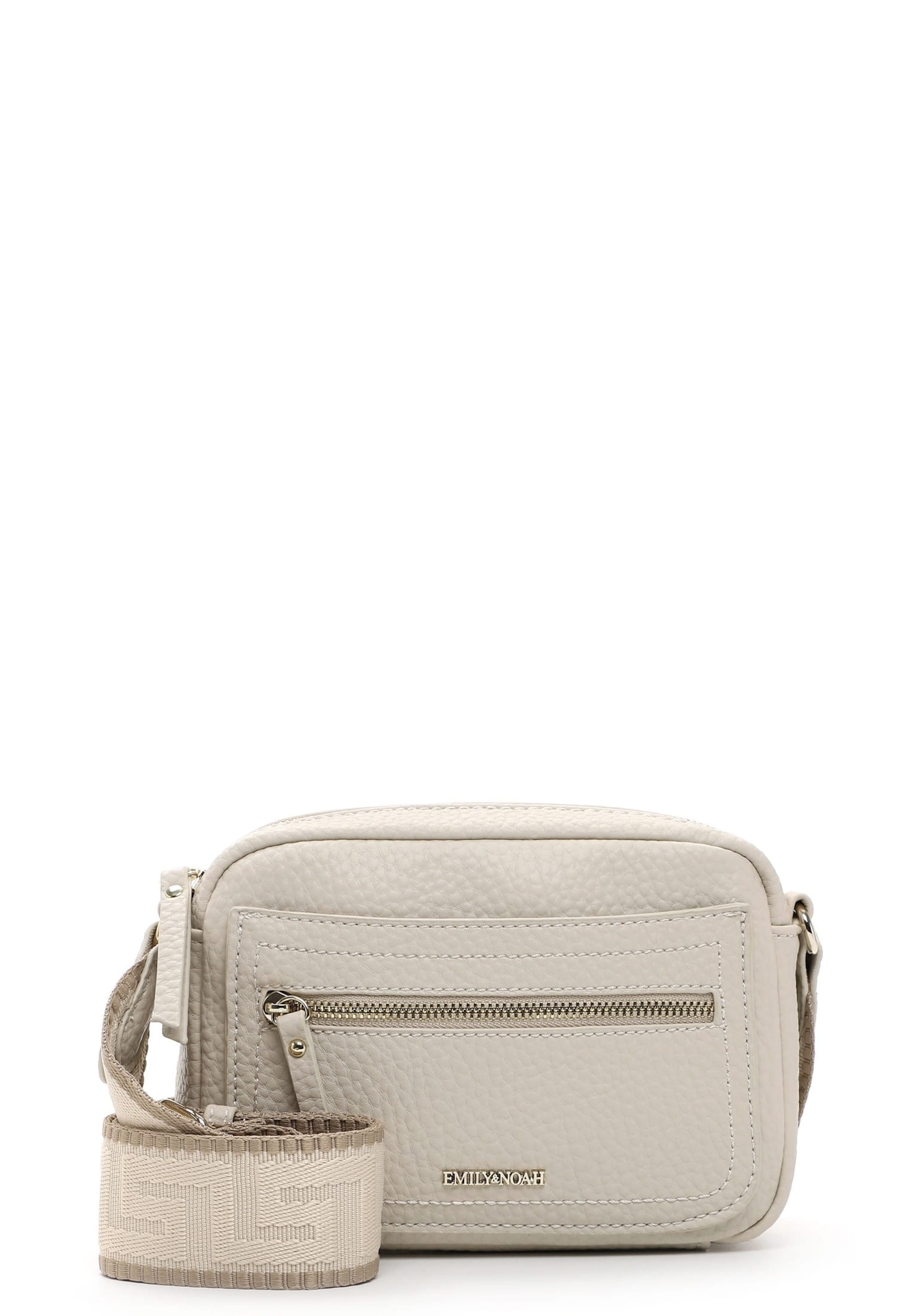 Emily & Noah Skuldertaske 'Heidi ' i beige: forside