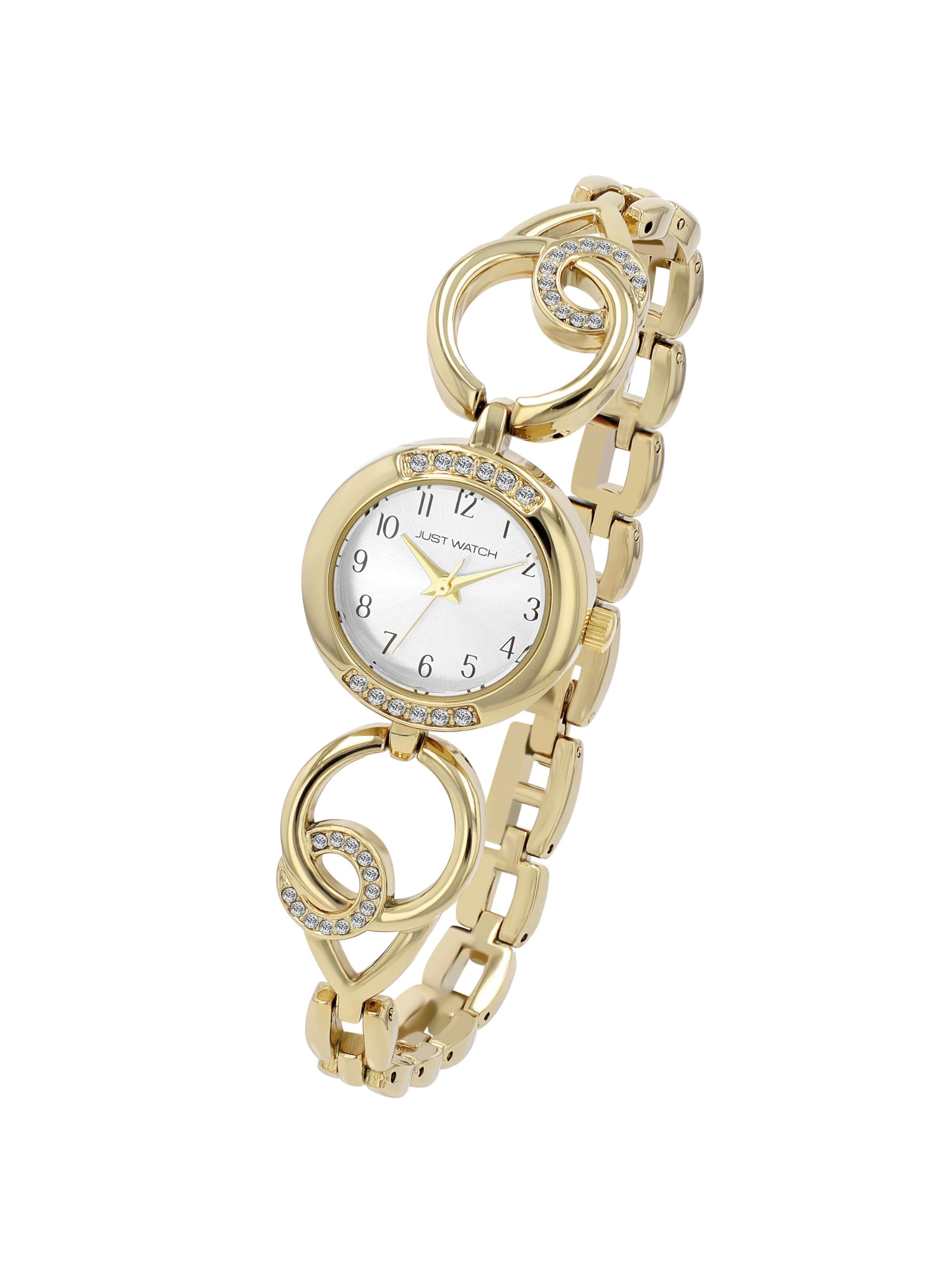 Just Watch Analog Watch 'Liana, Datumsanzeige' in Gold: front