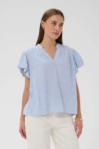 Chemisier 'Aria' SOAKED IN LUXURY en bleu : devant