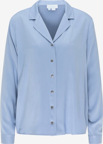 usha BLUE LABEL Blouse in Blauw: voorkant