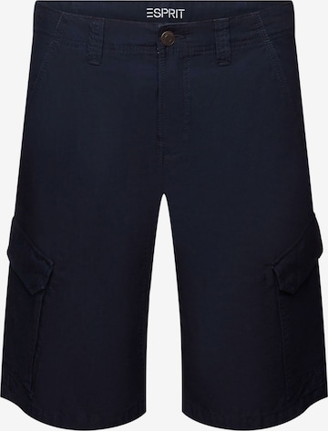 Pantalon cargo ESPRIT en bleu : devant