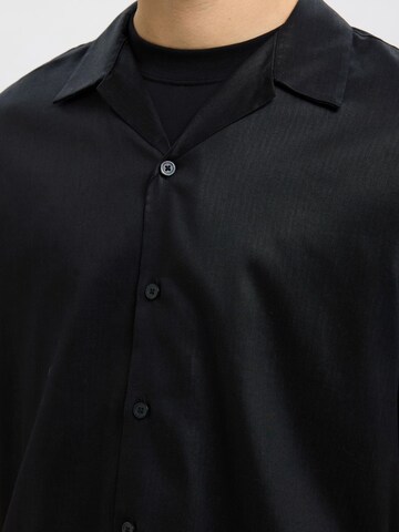 SELECTED Regular fit Overhemd 'SLHNoa' in Zwart
