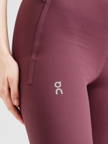 Skinny Pantalon de sport On en rouge