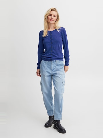 PULZ Jeans Knit cardigan 'SARA' in Blue