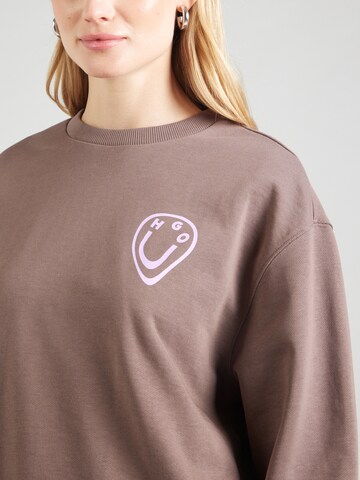 HUGO Sweatshirt i brun
