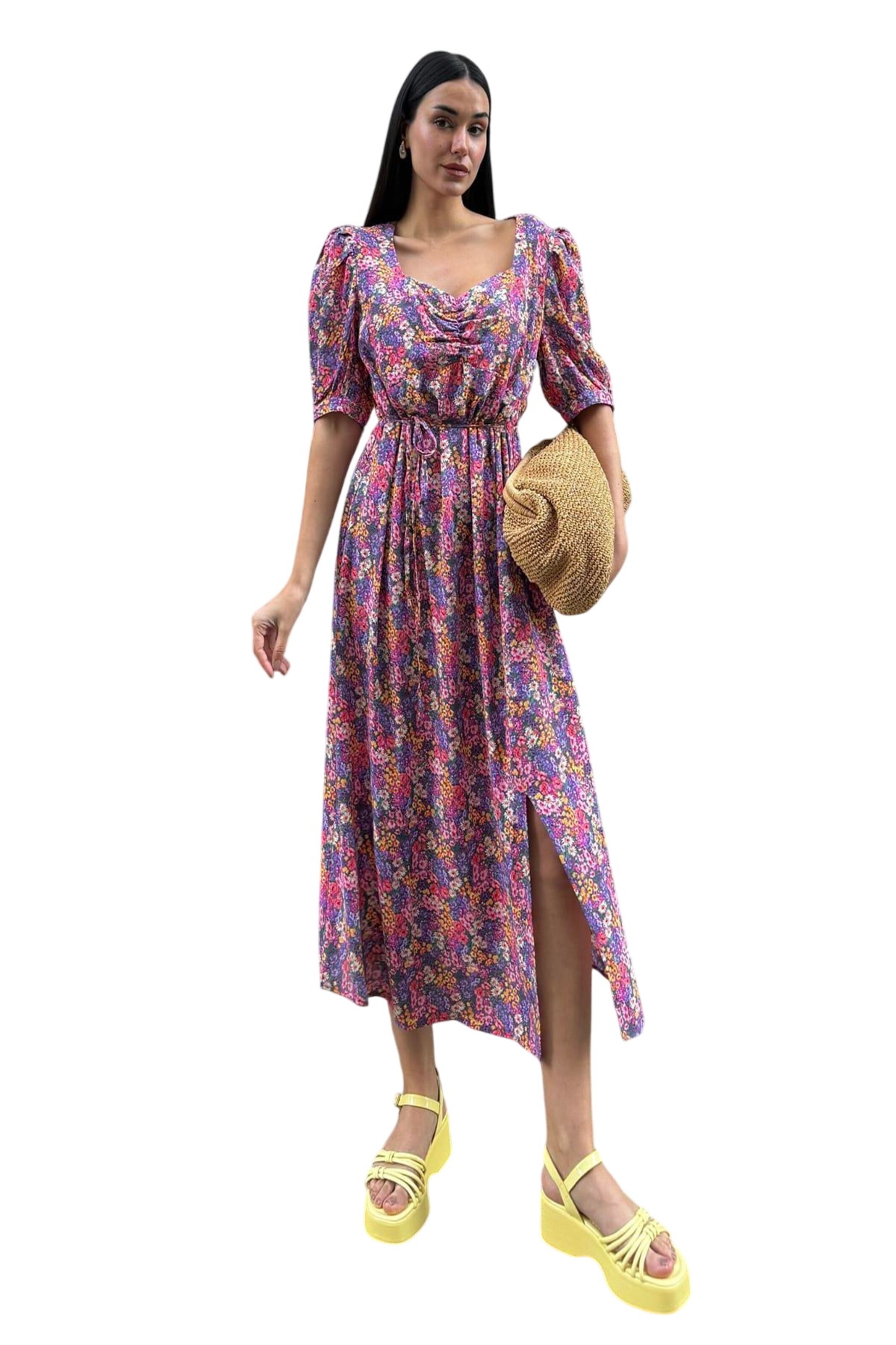 For You Moda Dress in Purple: front