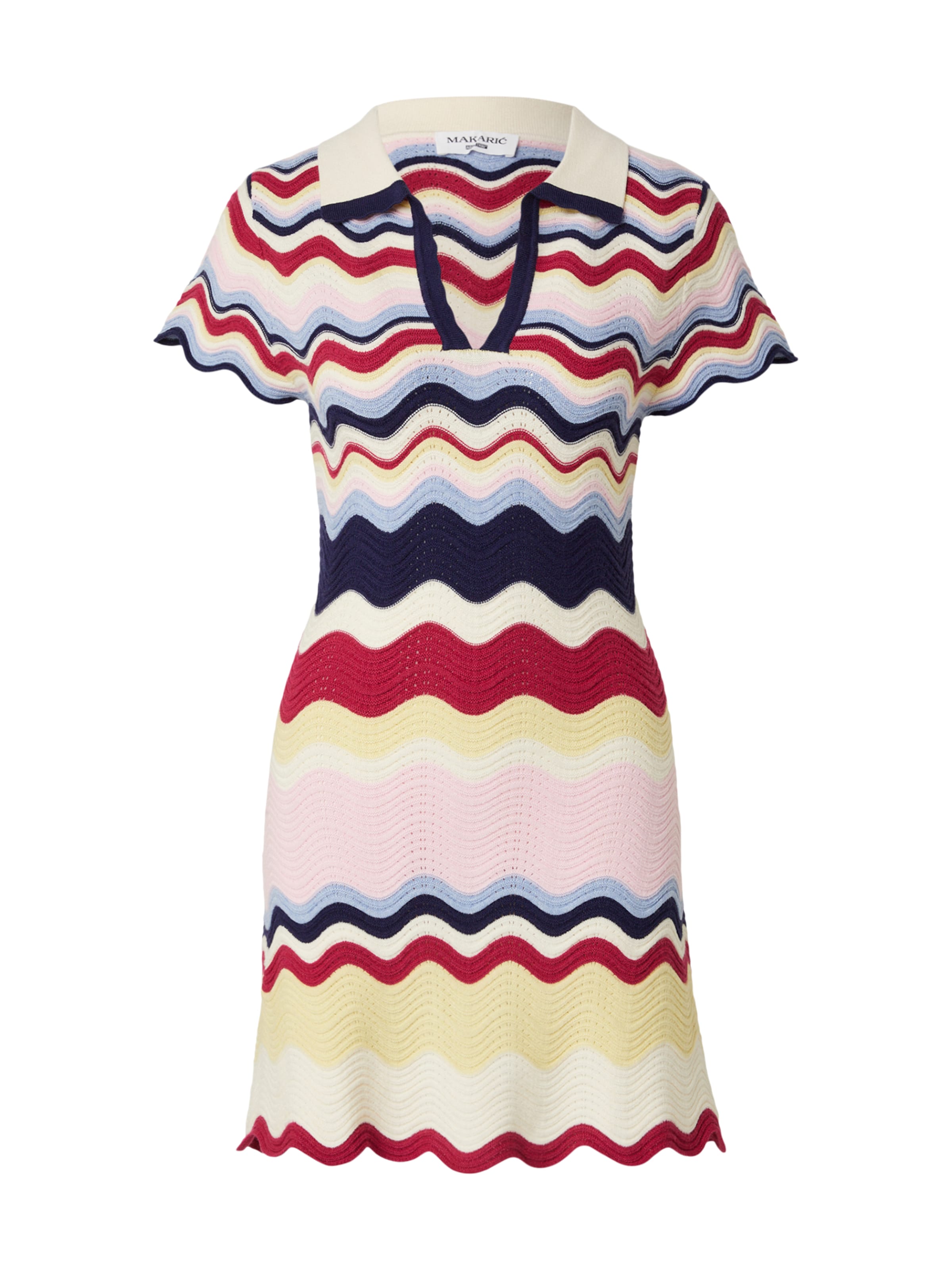 Robes en maille MAKARIĆ en bleu : devant
