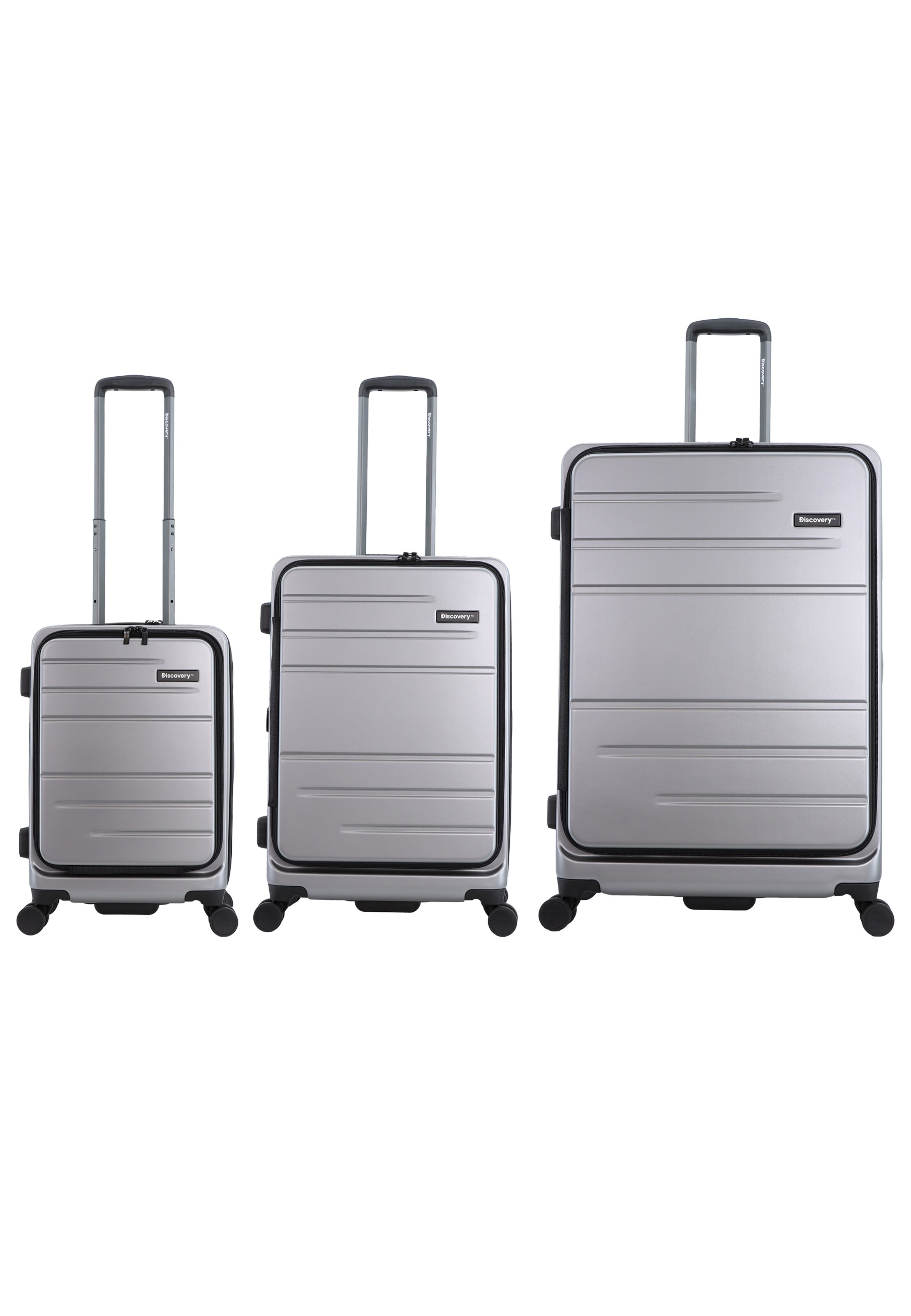 Discovery Suitcase Set 'Patrol' in Silver: front