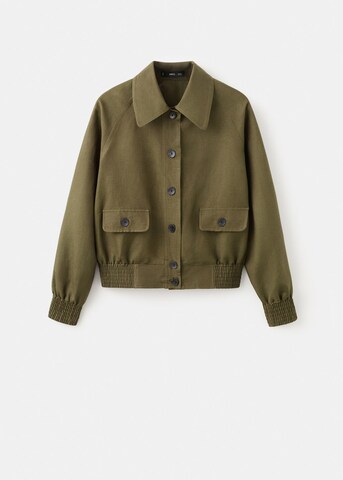 MANGO Between-Season Jacket 'Demi-h' in Green: front