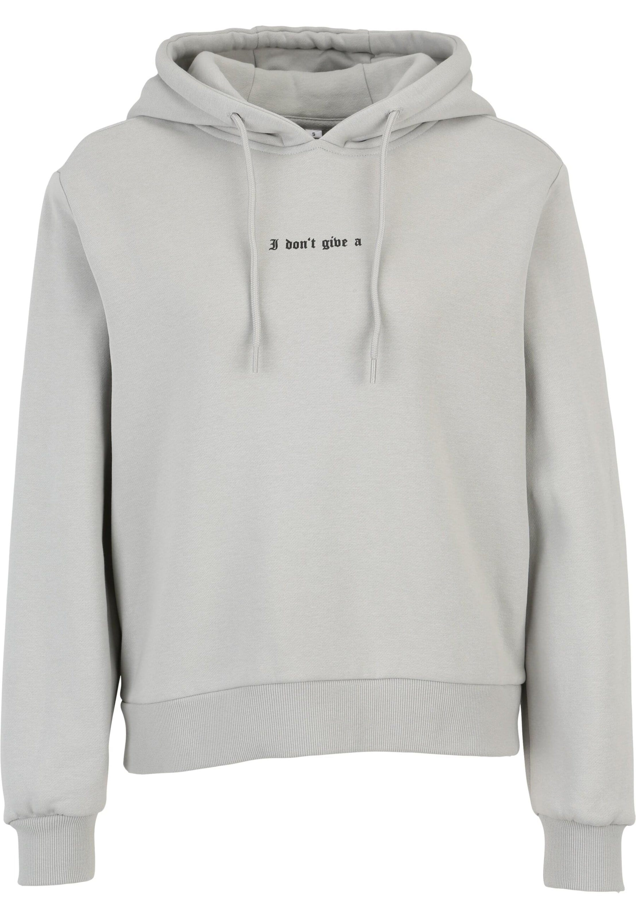 Miss Tee Sweatshirt 'I Dont Give A' in Grey: front