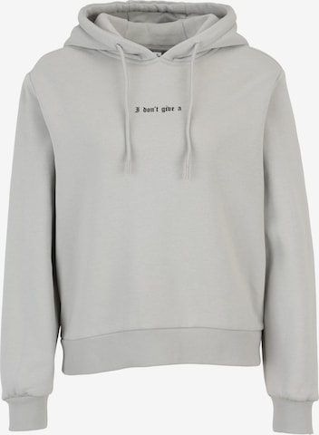 Miss Tee Свитшот 'I Dont Give A' в Серый: спереди